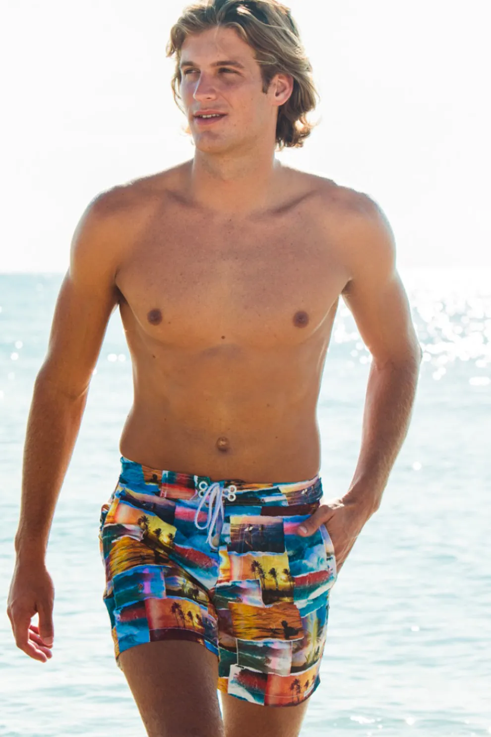 Surfer Photo Board Short