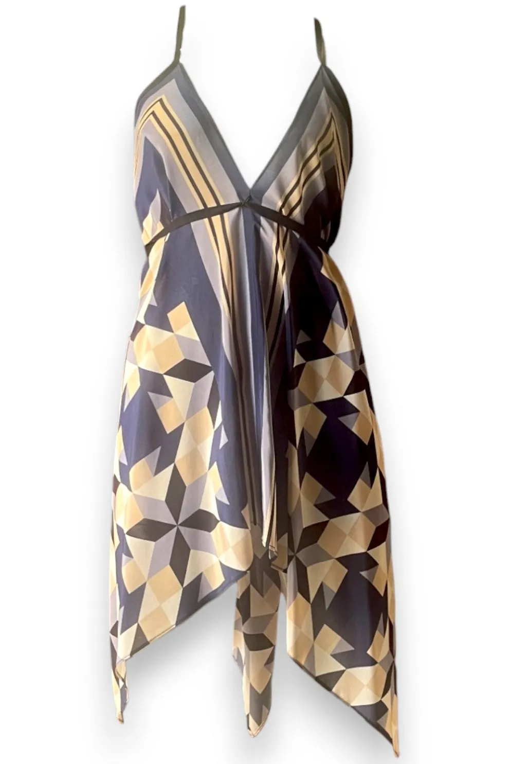 Designer Silk Dress- Leopard